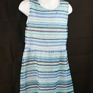 GIRL'S Striped Dress Size M(7-8) (Item#003)
